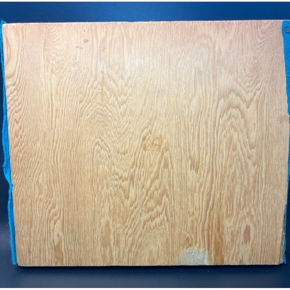 Vintage String Thread Art Sailing Ship 1970's Nail Blue Boat Felt Wood Backing - Picture 8 of 8